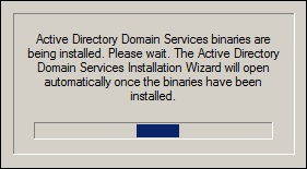 Active Directory Wizard Loading