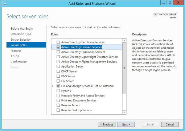 Active Directory Add Role