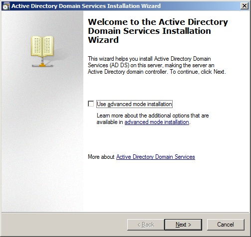 Active Directory Wizard