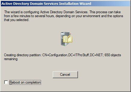 Configuring DC