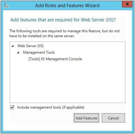 Add Feature IIS