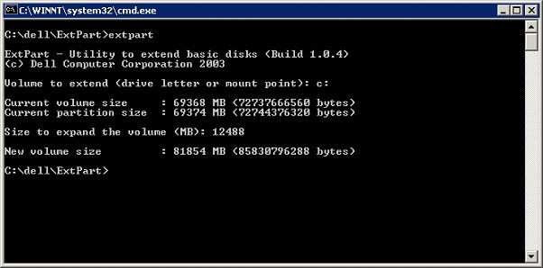 Extend System Partition