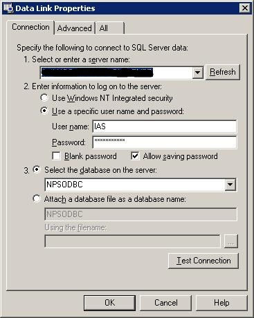 SQL Server connection