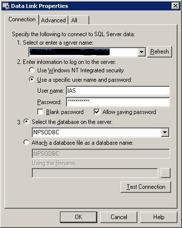 SQL Server connection