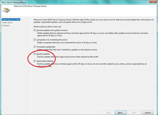 WSUS Server Cleanup
